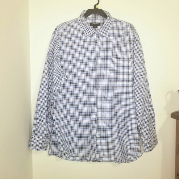 Claiborne Blue, White, and Pink Button Up Shirt - Picture 1 of 3